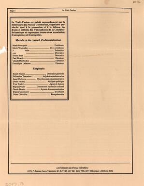   LE TRAIT D'UNION, 1991   , page 6