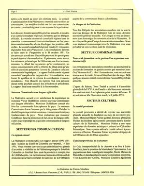   LE TRAIT D'UNION, 1991   , page 2