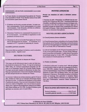   LE TRAIT D'UNION, 1991   , page 3