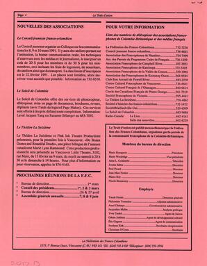   LE TRAIT D'UNION, 1991   , page 4