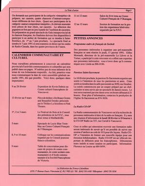   LE TRAIT D'UNION, 1991   , page 3
