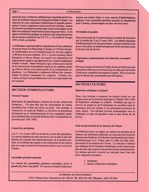  LE TRAIT D'UNION, 1991   , page 2