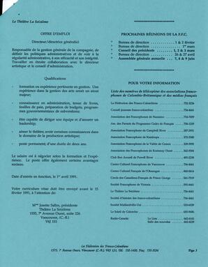   LE TRAIT D'UNION, 1991   , page 3