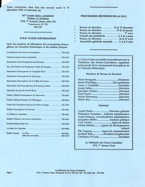   LE TRAIT D'UNION, 1990   , page 5