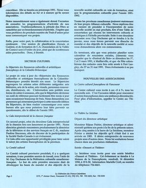   LE TRAIT D'UNION, 1990   , page 3