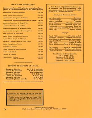   LE TRAIT D'UNION, 1990   , page 5