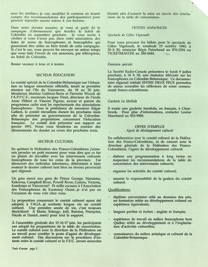   LE TRAIT D'UNION, 1990   , page 2