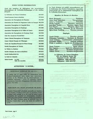   LE TRAIT D'UNION, 1990   , page 6