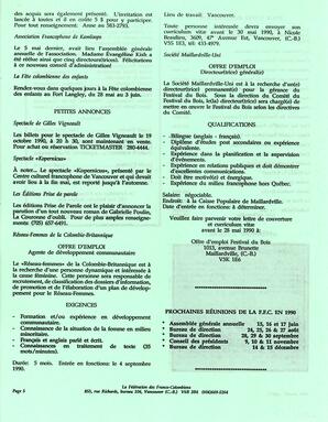   LE TRAIT D'UNION, 1990   , page 5