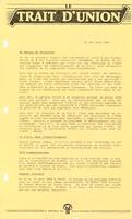 LE TRAIT D'UNION, 1984