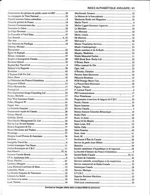   ANNUAIRE - FFCB, 1991   , page 63