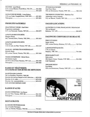   ANNUAIRE - FFCB, 1991   , page 53