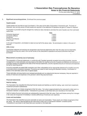   ÉTATS FINANCIERS - EN, 2010   , page 10
