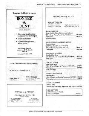   ANNUAIRE - FFCB, 1991   , page 15