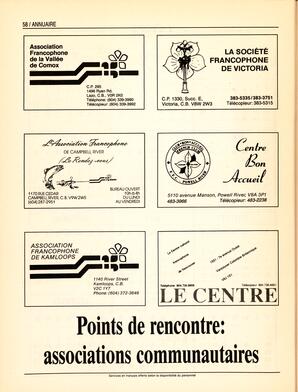   ANNUAIRE - FFCB, 1990   , page 60