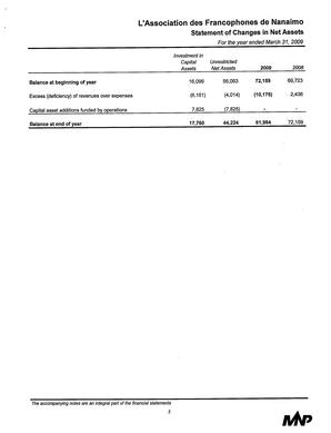   ÉTATS FINANCIERS - EN, 2009   , page 7