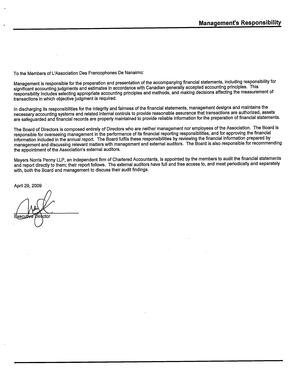   ÉTATS FINANCIERS - EN, 2009   , page 3