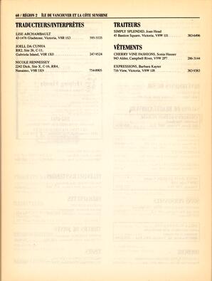   ANNUAIRE - FFCB, 1989   , page 62