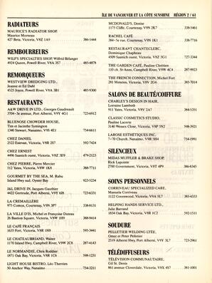   ANNUAIRE - FFCB, 1988   , page 63
