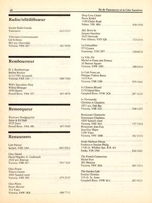   ANNUAIRE - FFCB, 1987   , page 50