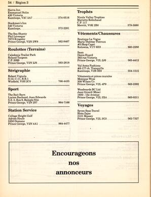   ANNUAIRE - FFCB, 1986   , page 56