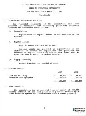   ÉTATS FINANCIERS - EN, 1997   , page 8