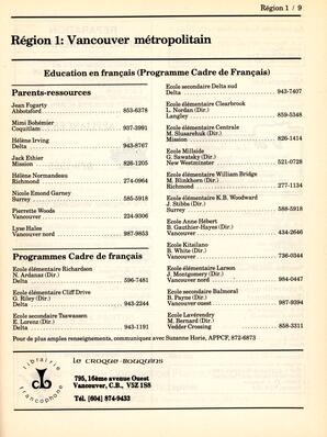   ANNUAIRE - FFCB, 1986   , page 11