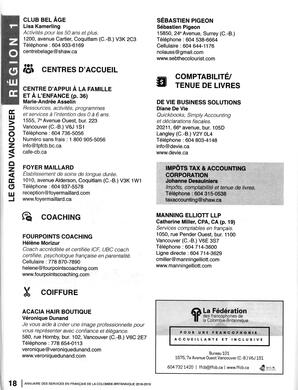   ANNUAIRE - FFCB, 2018   , page 20