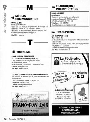   ANNUAIRE - FFCB, 2017   , page 110