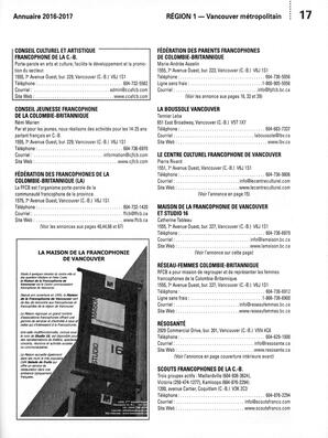   ANNUAIRE - FFCB, 2016   , page 19