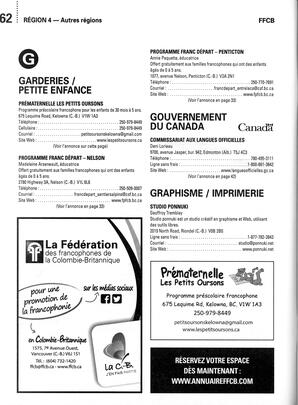  ANNUAIRE - FFCB, 2016   , page 110