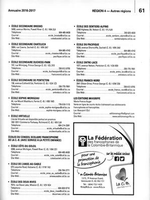   ANNUAIRE - FFCB, 2016   , page 109