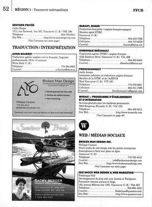   ANNUAIRE - FFCB, 2015   , page 94