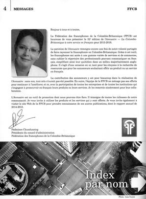   ANNUAIRE - FFCB, 2015   , page 6