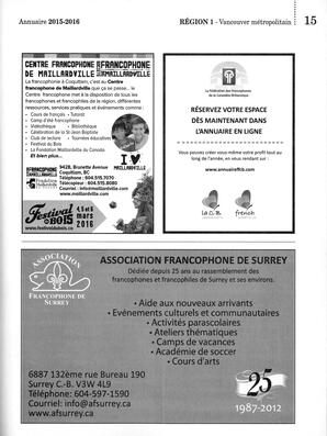   ANNUAIRE - FFCB, 2015   , page 17