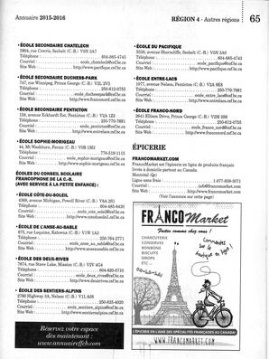   ANNUAIRE - FFCB, 2015   , page 107
