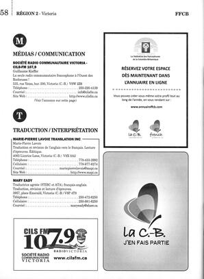   ANNUAIRE - FFCB, 2015   , page 100