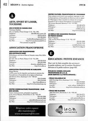   ANNUAIRE - FFCB, 2014   , page 68