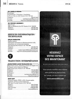   ANNUAIRE - FFCB, 2014   , page 62