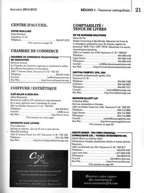   ANNUAIRE - FFCB, 2014   , page 23