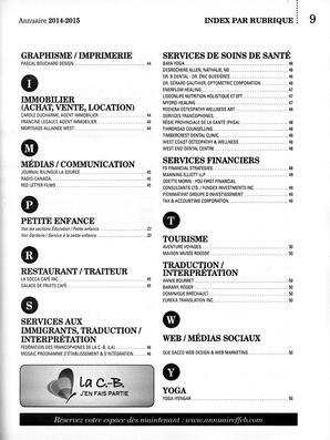   ANNUAIRE - FFCB, 2014   , page 11