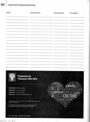   ANNUAIRE - FFCB, 2014   , page 102