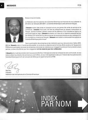   ANNUAIRE - FFCB, 2013   , page 6