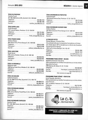   ANNUAIRE - FFCB, 2012   , page 93