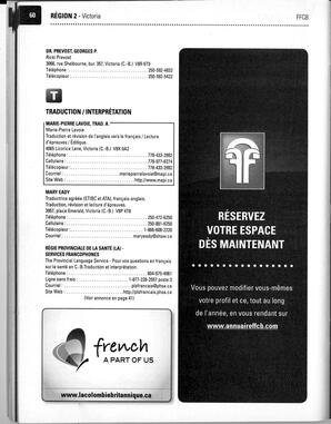   ANNUAIRE - FFCB, 2012   , page 62