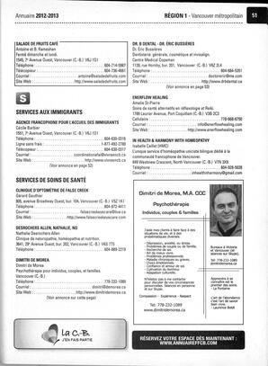   ANNUAIRE - FFCB, 2012   , page 53