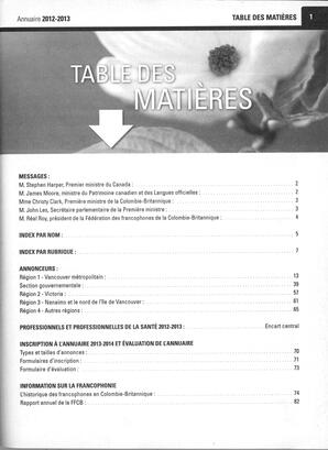   ANNUAIRE - FFCB, 2012   , page 3