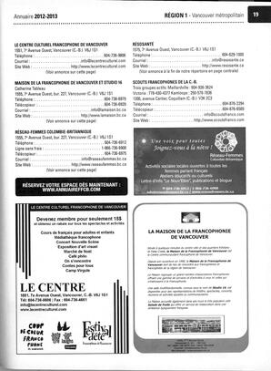   ANNUAIRE - FFCB, 2012   , page 21