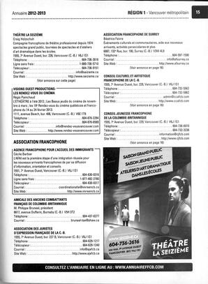   ANNUAIRE - FFCB, 2012   , page 17