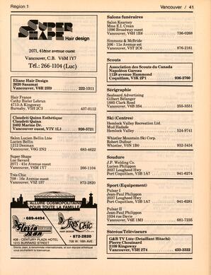   ANNUAIRE - FFCB, 1985   , page 43